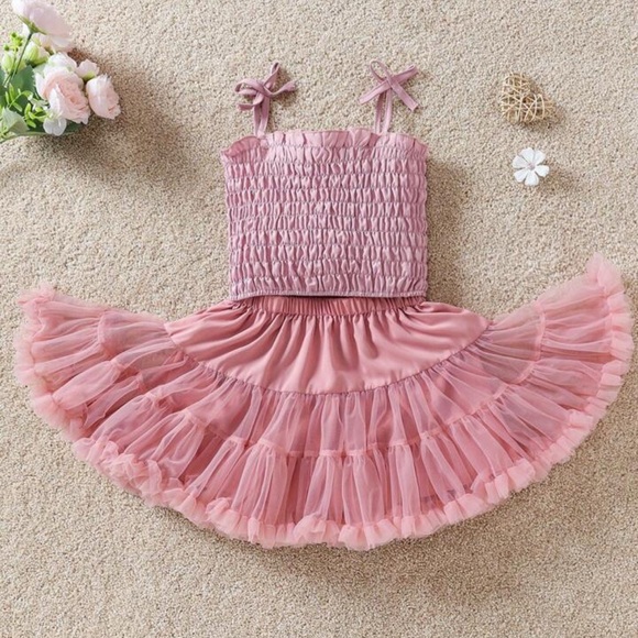 Pink Ruffled Dress - Picture 1 of 3